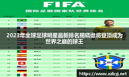 2023年全球足球明星最新排名揭晓谁将登顶成为世界之巅的球王